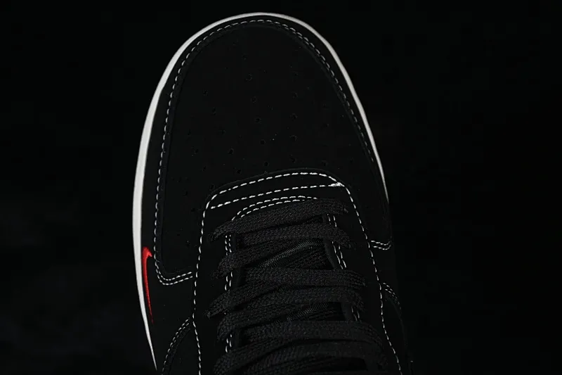 All categories Nk Air Force 1 Air Force series Nk Air Force 1 Low Air Force low-top Nike Air Force 1'07 Low Rei Kawakubo co-branded matte black and red love Air Force 1 low-top casual sneakers LD1999-007